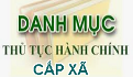 Công khai Danh mục TTHC cấp xã
