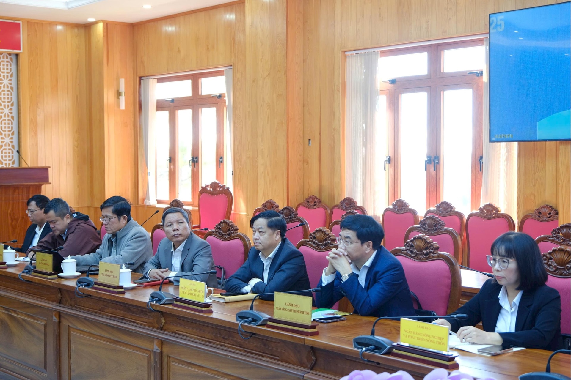 Các đại biểu tham dự tại điểm cầu tỉnh Lâm Đồng