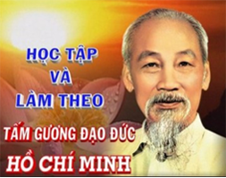 Học tập và làm theo tấm gương đạo đức HCM